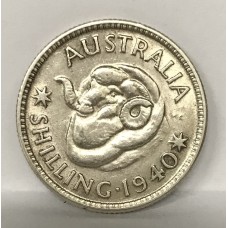 AUSTRALIA 1940 .  ONE 1 SHILLING 